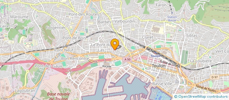 localisation de l'entreprise CONCEPT CAR B&B  TOULON