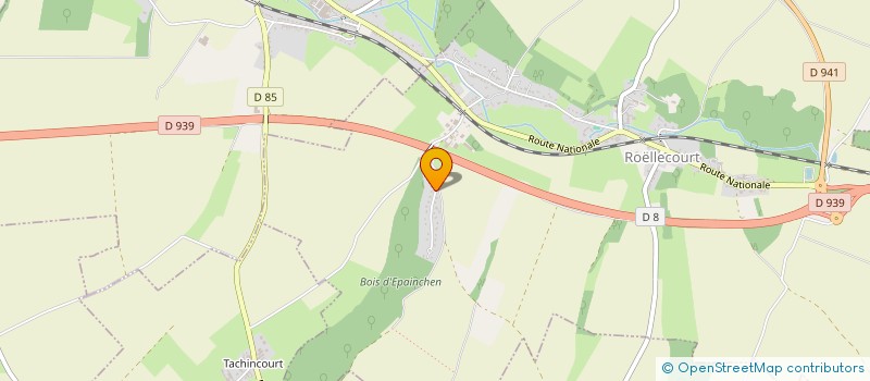 localisation de l'entreprise CONCEPT CARRELAGES  ROELLECOURT