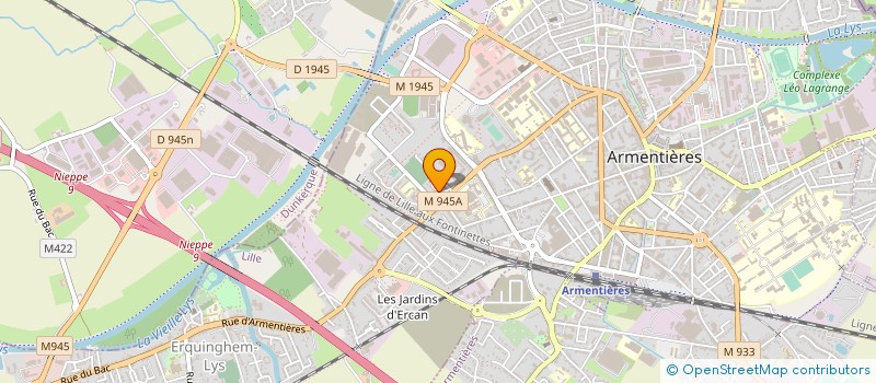 localisation de l'entreprise CONCEPT CARRELAGES à ARMENTIERES