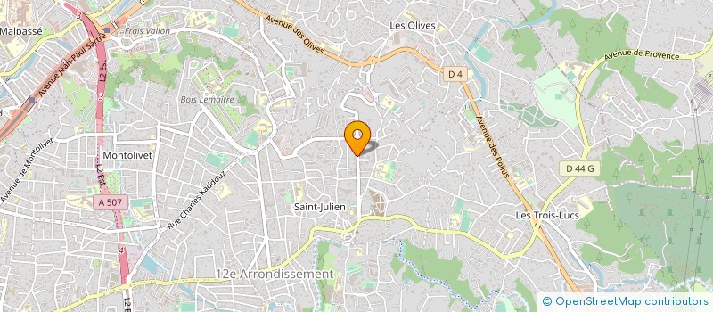 localisation de l'entreprise CONCEPT CHARPENTE COUVERTURE à MARSEILLE