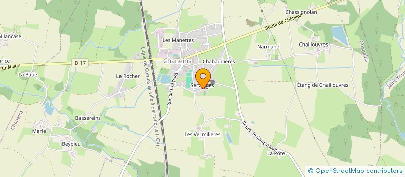localisation de l'entreprise CONCEPT CHAUFFAGE à CHANEINS