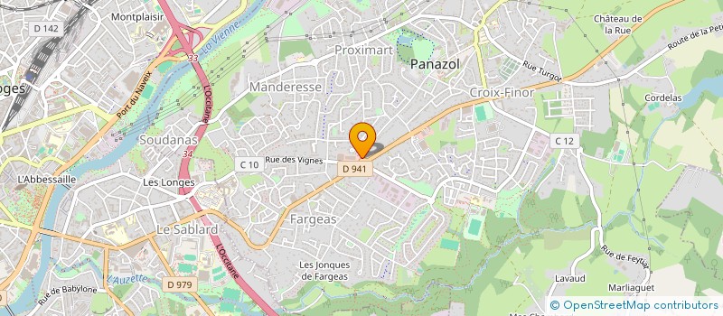 localisation de l'entreprise CONCEPT CHEMINEES à PANAZOL