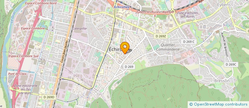 localisation de l'entreprise CONCEPT COIFF  ECHIROLLES