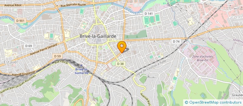 localisation de l'entreprise CONCEPT COIFFURE à BRIVE-LA-GAILLARDE