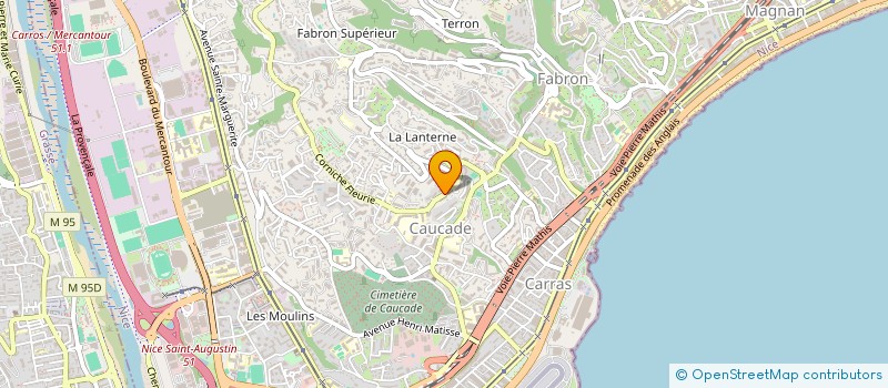 localisation de l'entreprise CONCEPT COMMUNICAT COMMERCIALIS DIFFUSIO à NICE