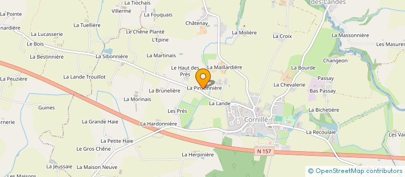 localisation de l'entreprise CONCEPT COMMUNICATION SERVICE  CORNILLE