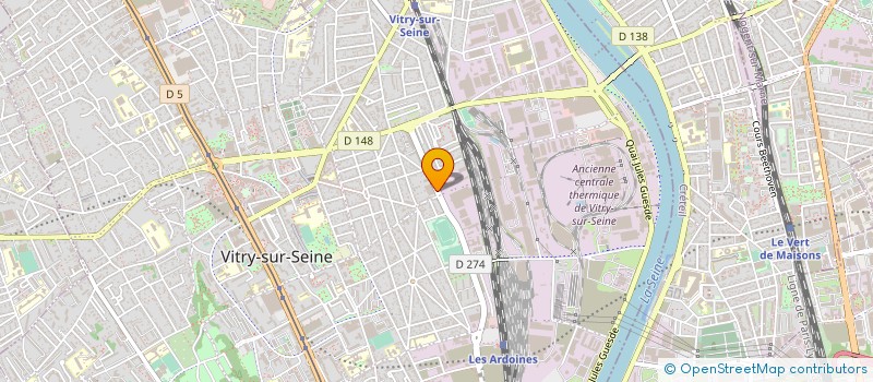 localisation de l'entreprise CONCEPT CONFORT HABITAT à VITRY-SUR-SEINE