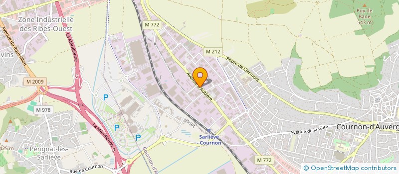 localisation de l'entreprise CONCEPT CONSTRUCTION BOIS  COURNON-D'AUVERGNE