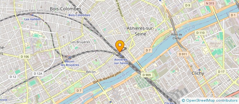 localisation de l'entreprise CONCEPT CONSTRUCTION SERVICE à ASNIERES-SUR-SEINE