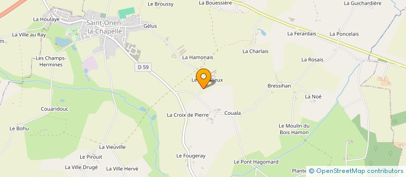 localisation de l'entreprise CONCEPT COUVERTURE  SAINT-ONEN-LA-CHAPELLE