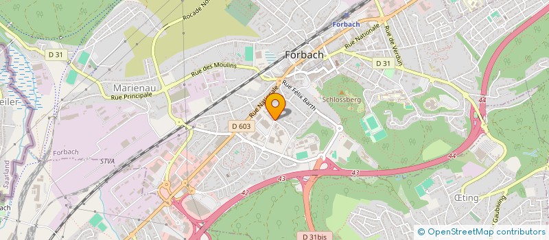 localisation de l'entreprise CONCEPT & CREATION à FORBACH
