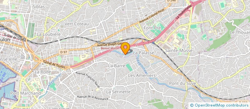 localisation de l'entreprise CONCEPT CREATION TOURISM  TOULON