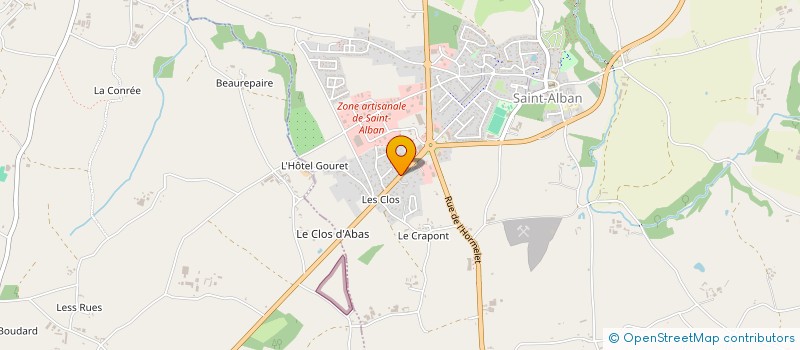 localisation de l'entreprise CONCEPT CUISINE ET BAIN à SAINT-ALBAN