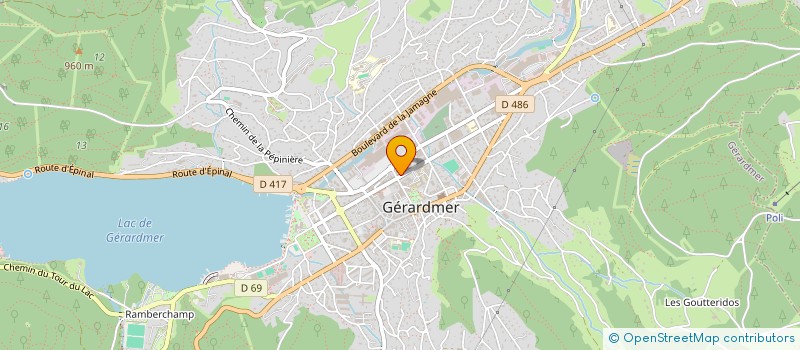 localisation de l'entreprise CONCEPT D'INTERIORS  GERARDMER