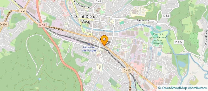 localisation de l'entreprise CONCEPT D INTERIORS PLUS à SAINT DIE DES VOSGES
