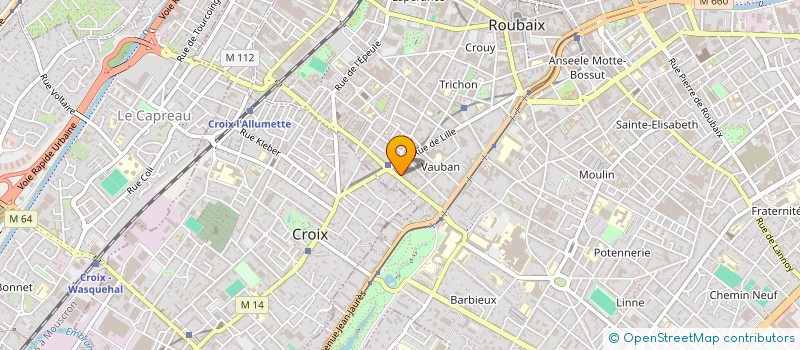 localisation de l'entreprise CONCEPT DECO & EQUIPEMENT à ROUBAIX