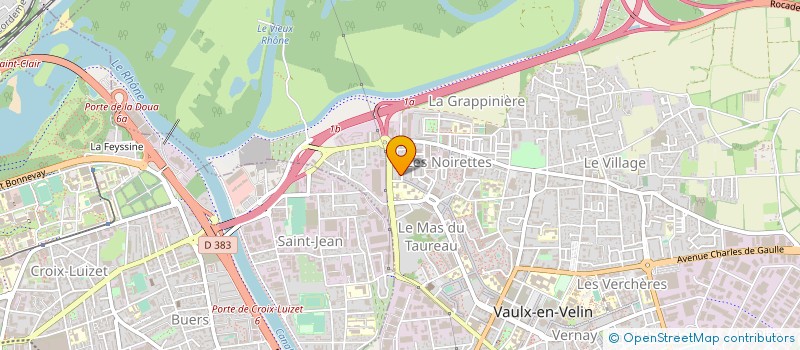 localisation de l'entreprise CONCEPT & DECORS  VAULX-EN-VELIN