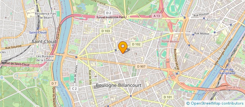 localisation de l'entreprise CONCEPT-DESIGN à BOULOGNE-BILLANCOURT