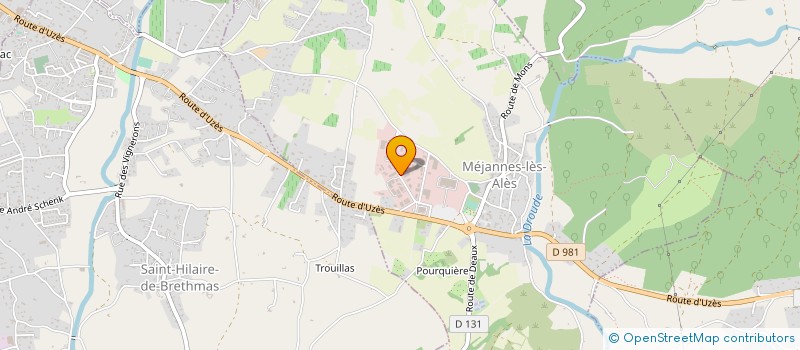 localisation de l'entreprise CONCEPT DESIGN à MEJANNES-LES-ALES