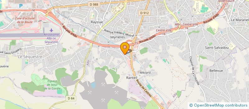 localisation de l'entreprise CONCEPT DESIGN PEINTURE à ALBI