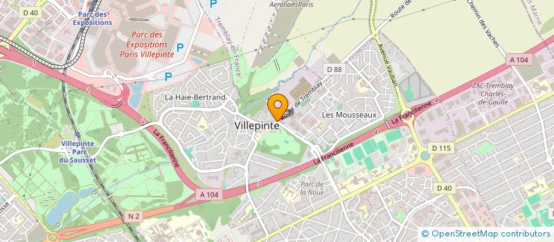 localisation de l'entreprise CONCEPT DESIGN PRO à VILLEPINTE