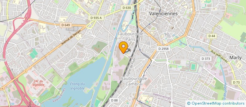 localisation de l'entreprise CONCEPT DEVELOPPEMENT  VALENCIENNES