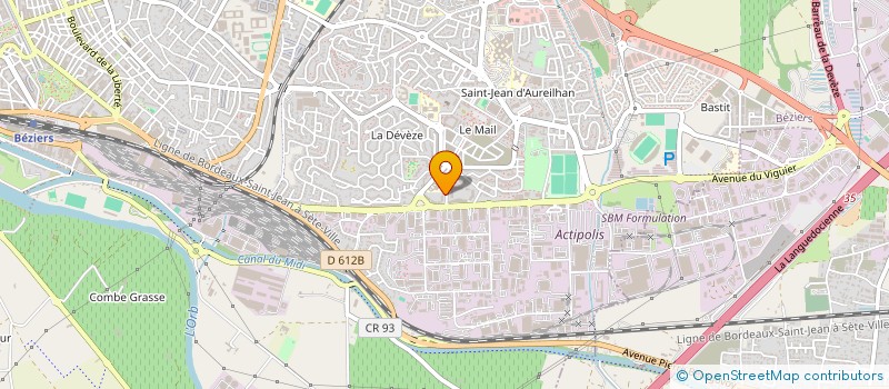 localisation de l'entreprise CONCEPT DEVELOPPEMENT à BEZIERS