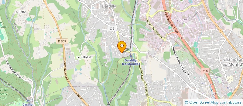 localisation de l'entreprise CONCEPT & DEVELOPPEMENT à DARDILLY