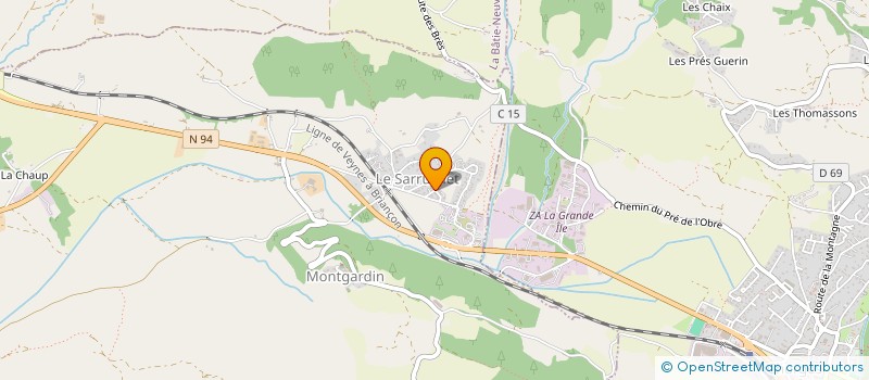 localisation de l'entreprise CONCEPT DEVELOPPEMENT FINANCE  LA BATIE NEUVE