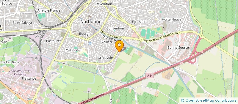 localisation de l'entreprise CONCEPT DIFFUSION  NARBONNE
