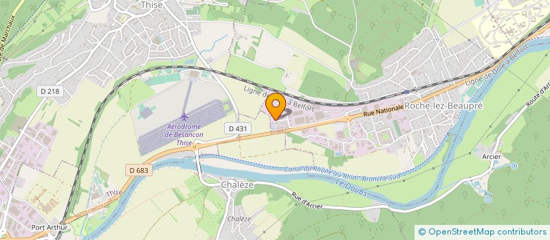 localisation de l'entreprise CONCEPT ELEC à ROCHE-LEZ-BEAUPRE