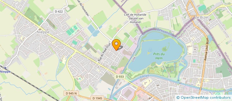 localisation de l'entreprise CONCEPT ENERGIE LUMIERE à NIEPPE