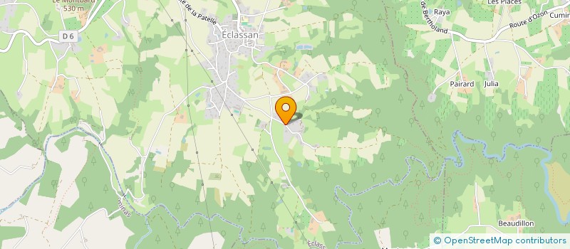 localisation de l'entreprise CONCEPT ENERGIES 26/07  ECLASSAN