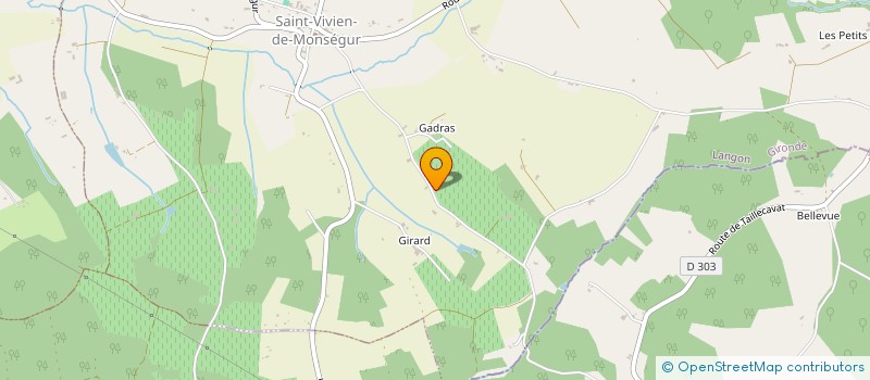 localisation de l'entreprise CONCEPT'ENERGY  SAINT-VIVIEN-DE-MONSEGUR