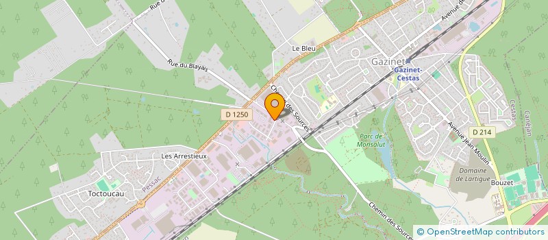 localisation de l'entreprise CONCEPT ENSEIGNE 33  CESTAS