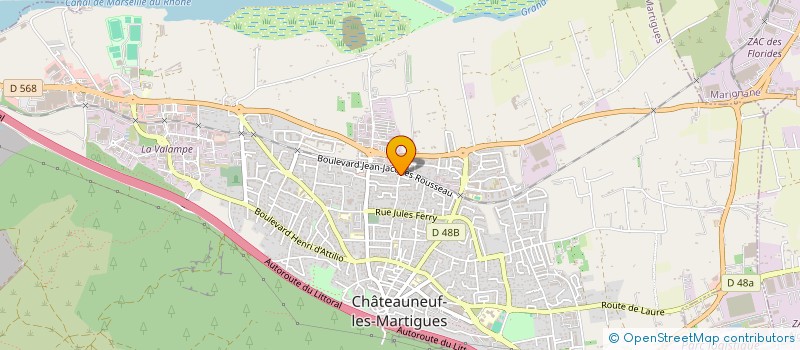 localisation de l'entreprise CONCEPT ESPACE à CHATEAUNEUF-LES-MARTIGUES