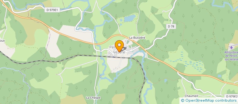 localisation de l'entreprise CONCEPT ET BATIMENT à PEROLS-SUR-VEZERE
