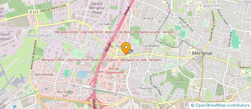 localisation de l'entreprise CONCEPT ET CREATION à MERIGNAC