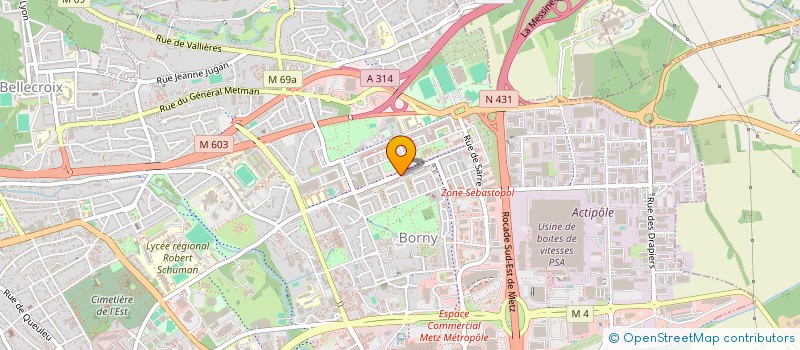 localisation de l'entreprise CONCEPT ET CREATION  METZ