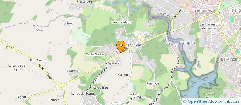 localisation de l'entreprise CONCEPT ET CREATION  ARRADON