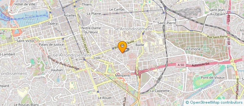 localisation de l'entreprise CONCEPT ET DECOR DE PROVENCE à MARSEILLE