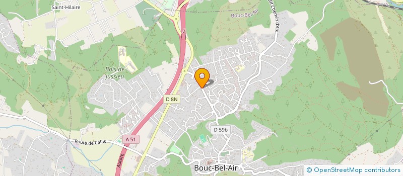 localisation de l'entreprise CONCEPT ET MATIERE  BOUC-BEL-AIR