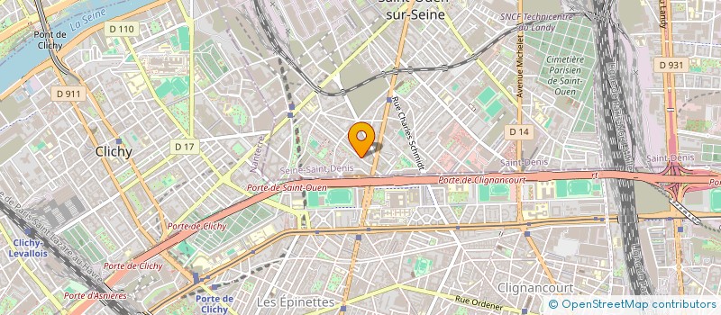 localisation de l'entreprise CONCEPT ET REALISATION à SAINT-OUEN-SUR-SEINE
