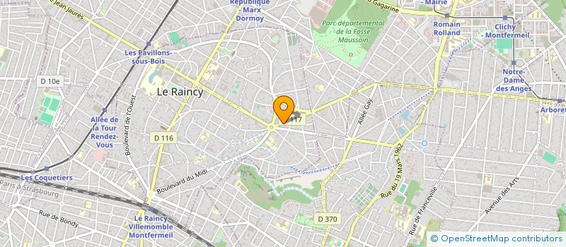 localisation de l'entreprise CONCEPT ET REALISATIONS à LE RAINCY
