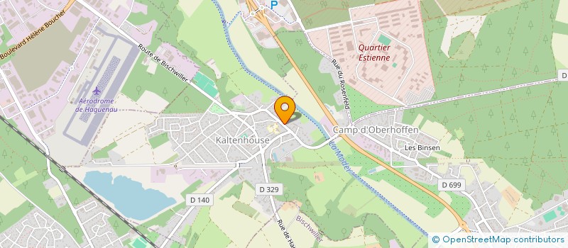 localisation de l'entreprise CONCEPT ET STRUCTURE BOIS  KALTENHOUSE