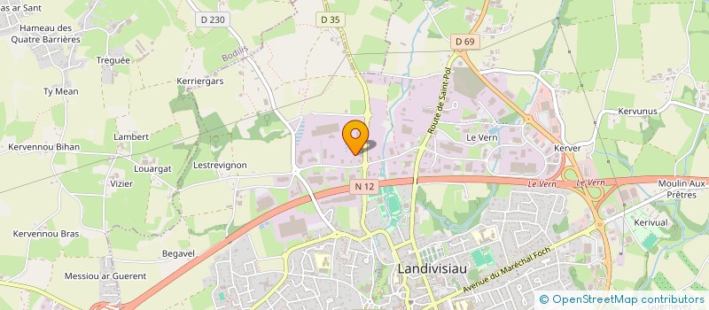 localisation de l'entreprise CONCEPT EXPO à LANDIVISIAU