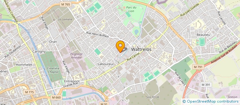 localisation de l'entreprise CONCEPT EZASOL à WATTRELOS