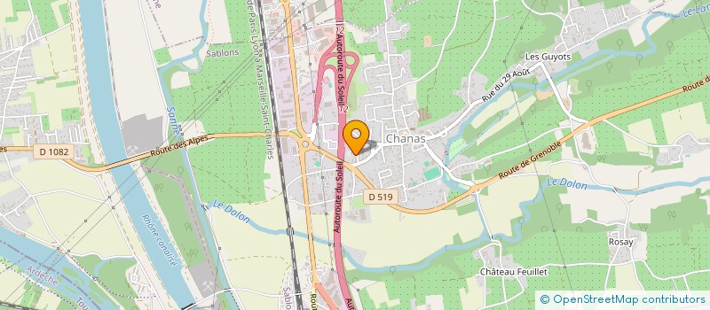 localisation de l'entreprise CONCEPT F à CHANAS