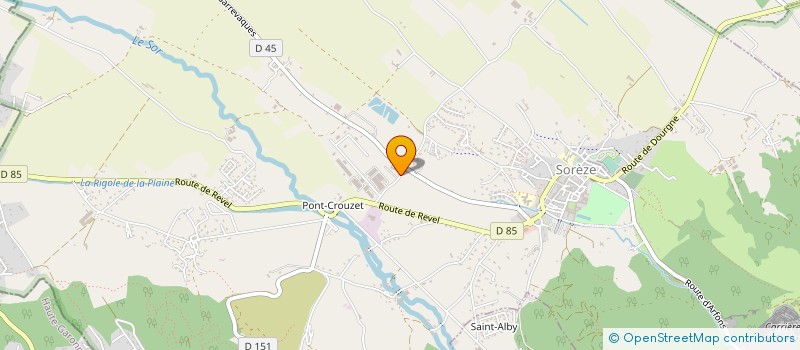 localisation de l'entreprise CONCEPT-FINITION-DIFFUSION-MEUBLE  SOREZE