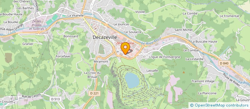 localisation de l'entreprise CONCEPT FORM  DECAZEVILLE